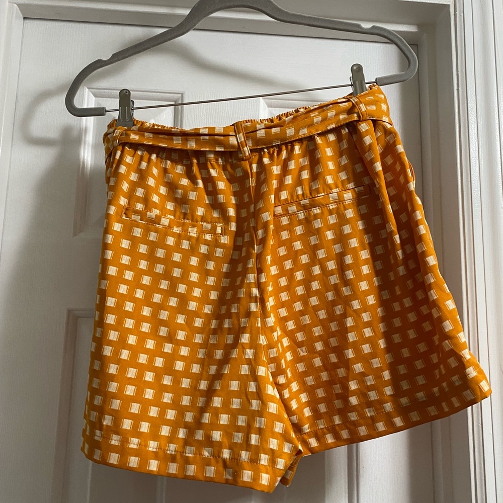 A new day mustard yellow paper bag shorts - Picture 2 of 5